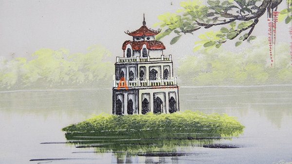 Tranh sứ tháp rùa: Sự kết hợp tinh tế giữa nghệ thuật Tranh sứ và hình ảnh tháp rùa đã tạo nên một tác phẩm độc đáo và ấn tượng. Tranh sứ tháp rùa không chỉ là một vật trang trí tuyệt vời mà còn mang đến sự hiểu biết và tri thức về văn hóa của Việt Nam.