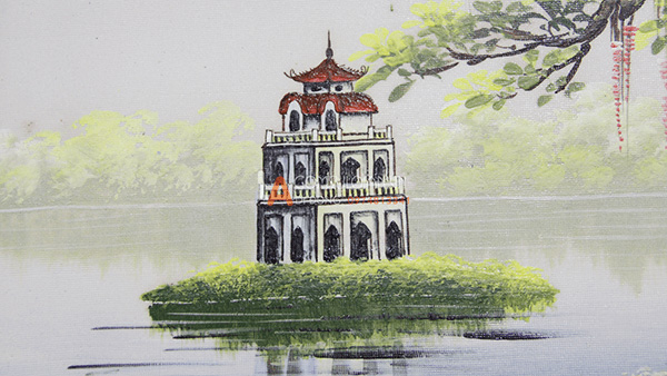 Tháp Rùa là biểu tượng của Hà Nội với vẻ đẹp lãng mạn và độc đáo của mình. Thử sức cùng bút vẽ để vẽ nên bức tranh tháp Rùa tuyệt đẹp. Sản phẩm là sự kết hợp giữa năng lực sáng tạo của bạn và nét đẹp trầm lắng của phố cổ.